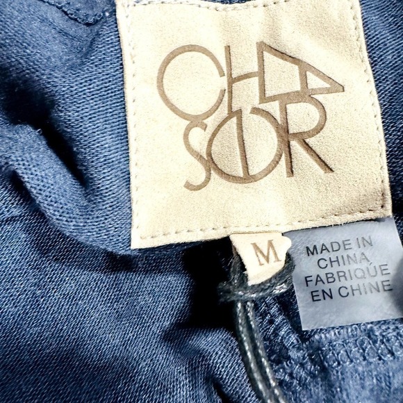 Chaser NWT Drawstring Side Lace Up Lightweight Jogger Pants Aquarius Blue Medium - Picture 6 of 6